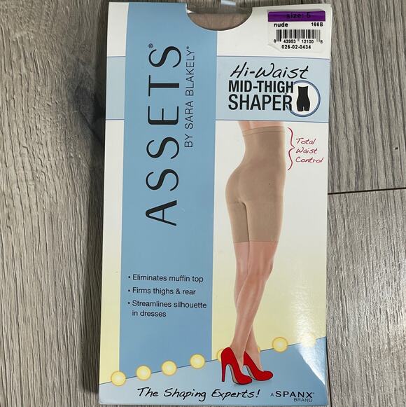 ASSETS by Sara Blakely Other - Assets by Spanx Sensational Hi-Waist Mid Thigh Shaper 166B - Nude - Size 5